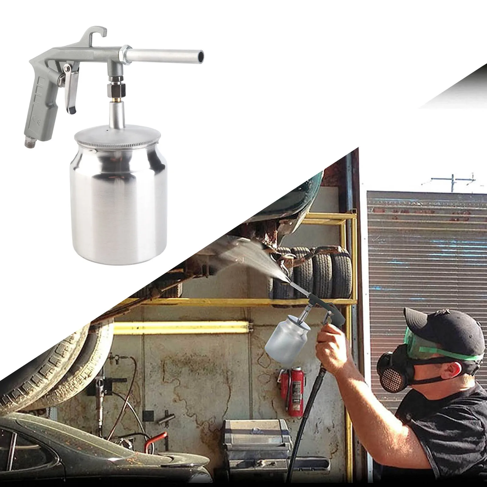 Sand Blasting Gun Sandblaster Air Sand Sandblasting Spray Gun Tool Set Kit for Spraying Cleaning Sandblaster Small Sandblaster