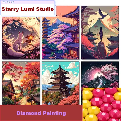Diamond Painting DIY Art Landscape Animal Poster Picture Mosaic Diamond Embroidery Handmade Home Decoration New Product