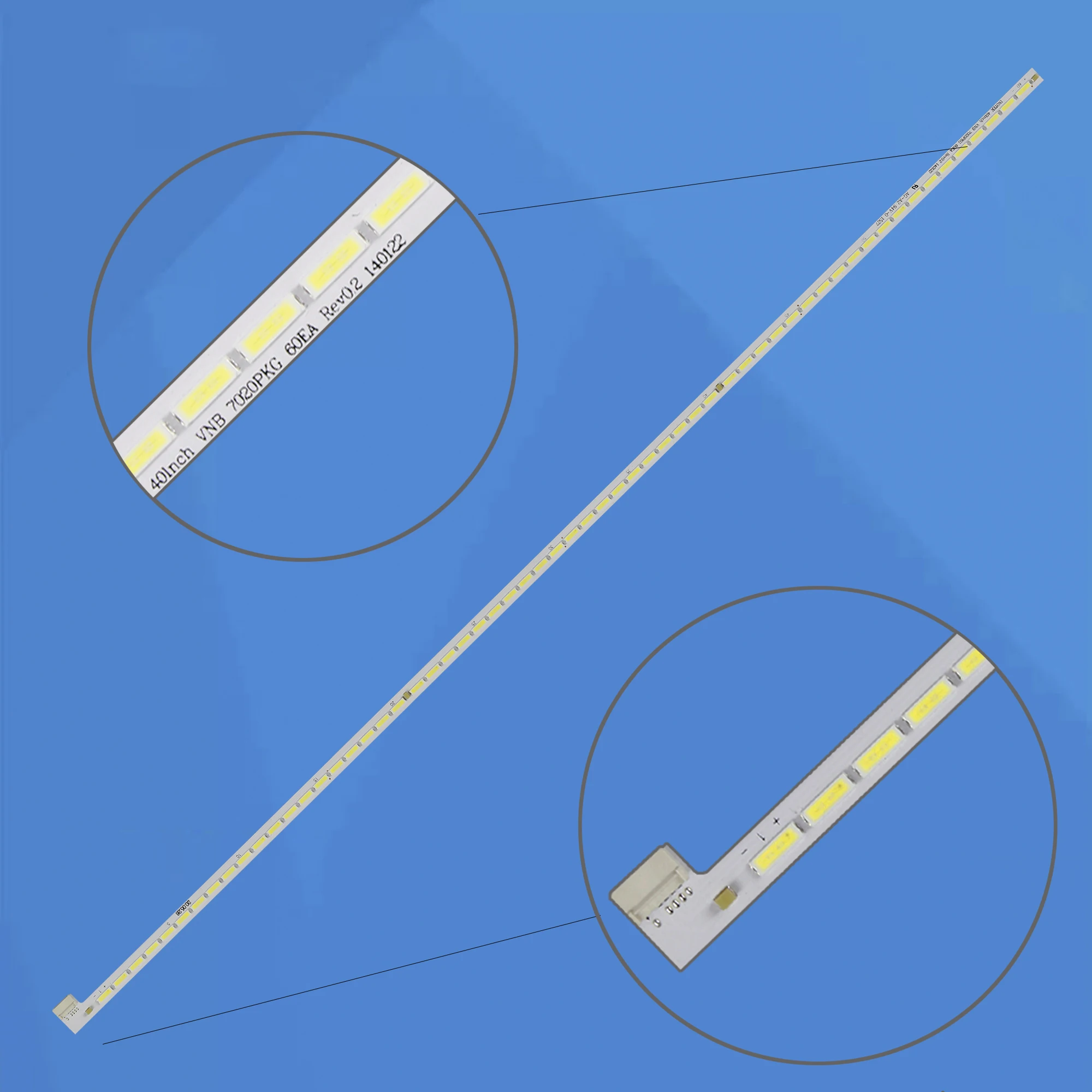 Taśma podświetlająca LED 500 mm do Innotek 40 cali VNB 7020PKG 60EA LED40127FHDCNTD LUXC 0140001   VES400UNVS-3D-N01 2D-N02 N03 N05