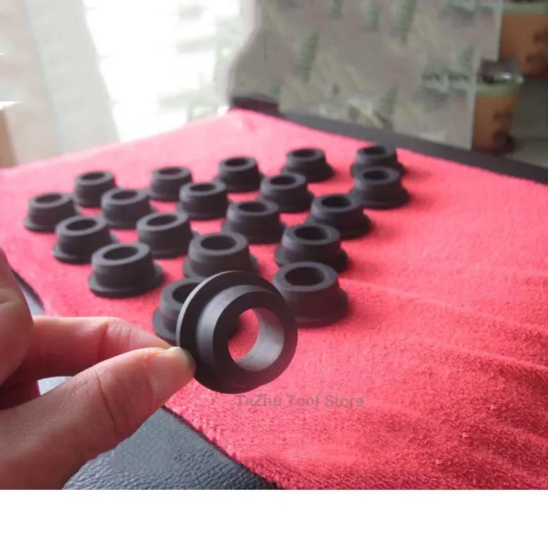 Rubber Wiring Grommets, Silicone Rubber Open Grommet, Black A=5mm~51.3mm optional, Wire Cable Hole Protect Tidy Bush