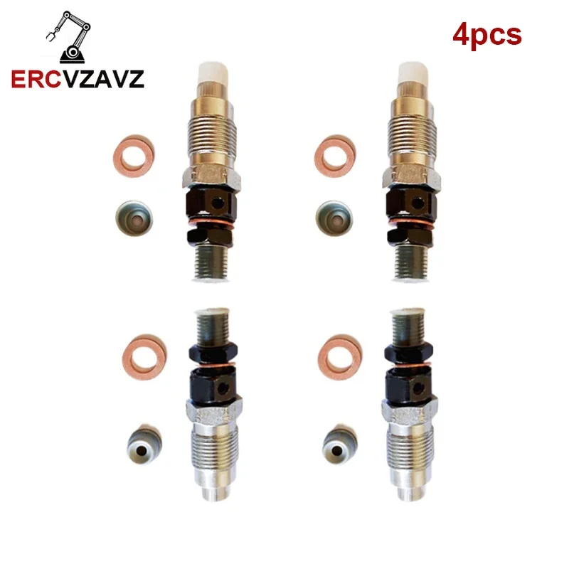 

4pcs Fuel Injectors w/ Ring kits 16454-53900 16454-53905 16454-53000 16454-53903 for Kubota V2203 V2003 V1903 D1703 Engine