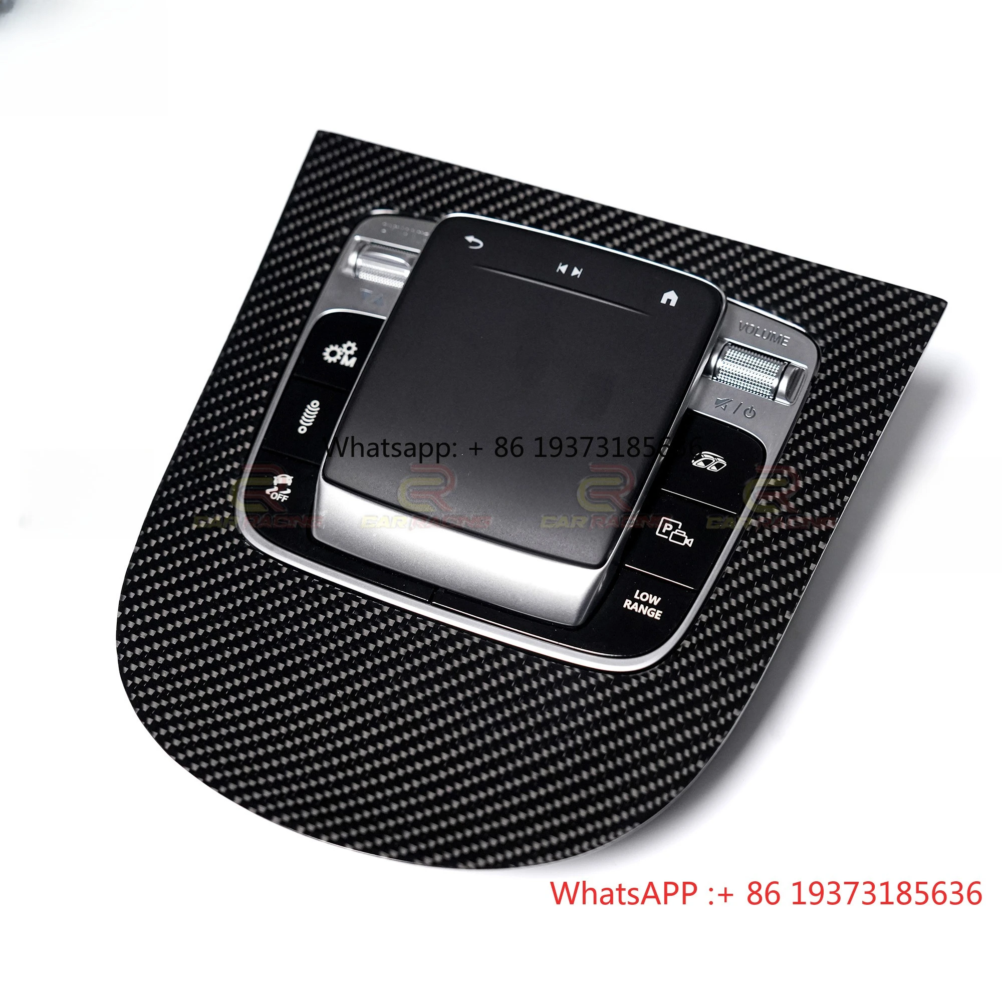 

Carbon Fiber Glossy Black Central Control Interior for Mercedes Benz G Wagon W464 G500 G63 2019-2024 Mouse Base Cover Panel