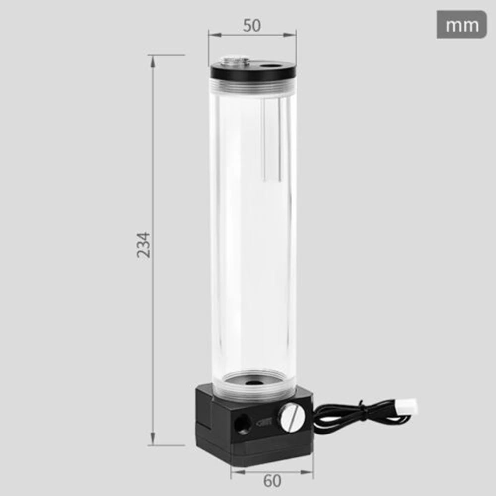 12V PWM Silent Water Cooling Pump With 190mm Tank for PC Liquid Cooling System