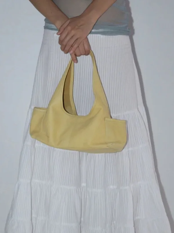 

2025 Spring New Women's Handbag Palomawool Simple Personali Genuine Leather Underarm Small Bag Briti Sle Pure ...