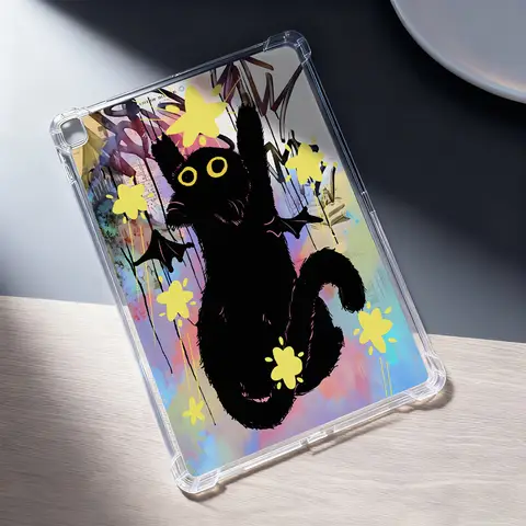 Custodia in silicone per gatti per Samsung Tab A9 Plus Galaxy S10 Fe S6 Lite S10 Lite A11 A8 S9 FE Plus S7 FE S8 Plus Custodia protettiva Funda