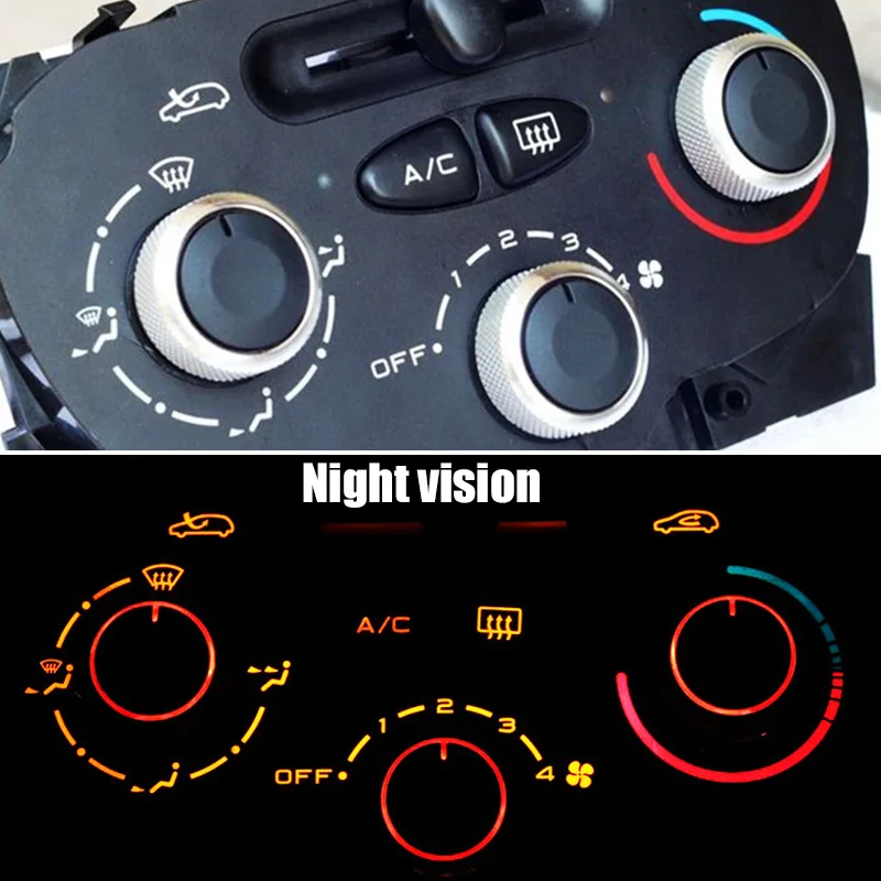 For Peugeot 206 206 207 For Citroen C2 Xsara Picasso Air Conditioning AC Heater Heat Climate Control Switch knobs Dials Buttons