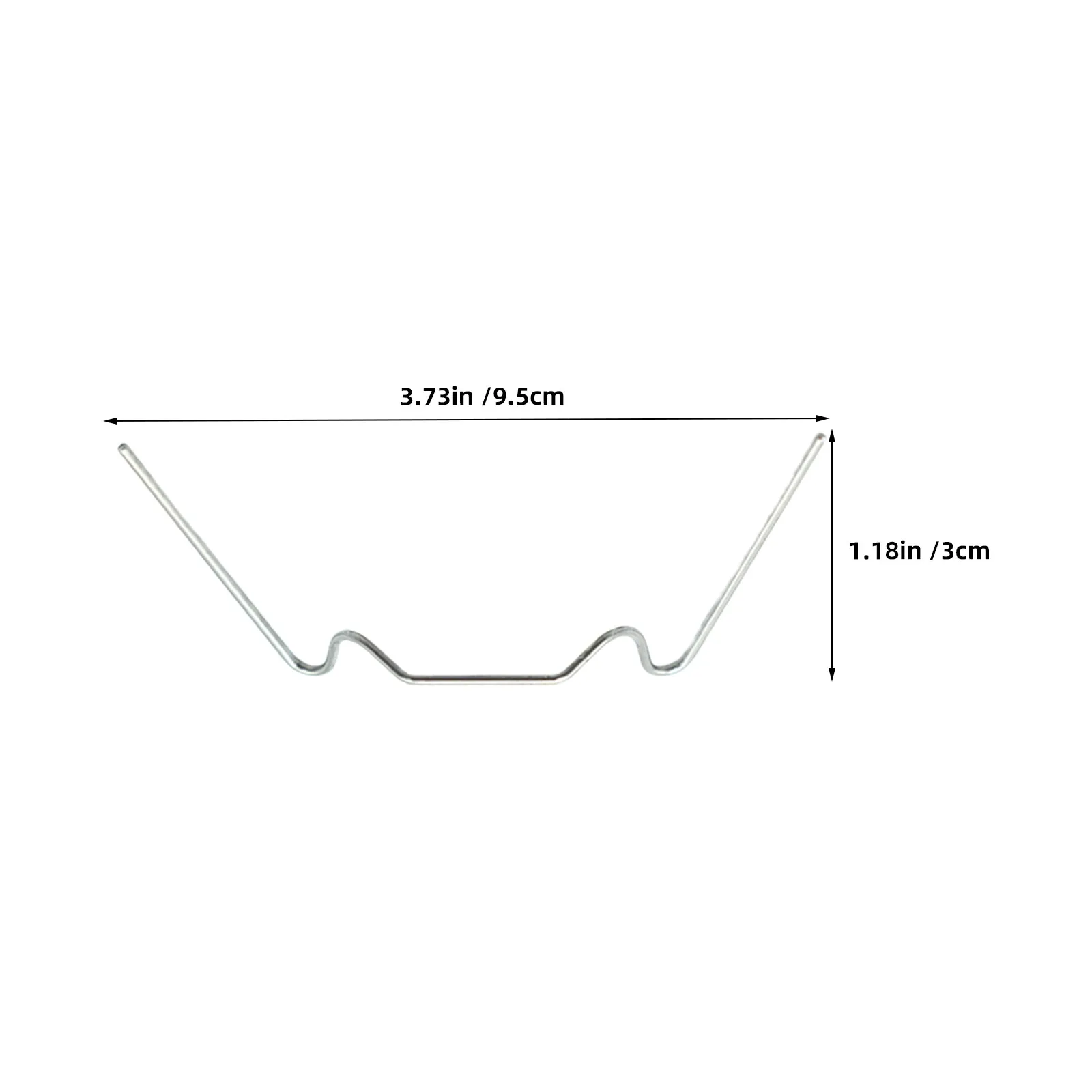 150Pcs Iron W-Wire Greenhouse Glass Clips Robust W-Type Fixing Clamps for Greenhouse Panels Windows Doors Landscaping Tarp Nails