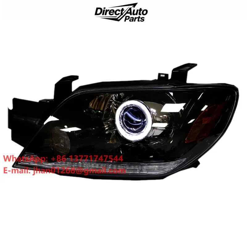 Customized Full LED Headlights for Outlander 2004-2009 Bi-xenon Projector Lens Front Lamps With DRL