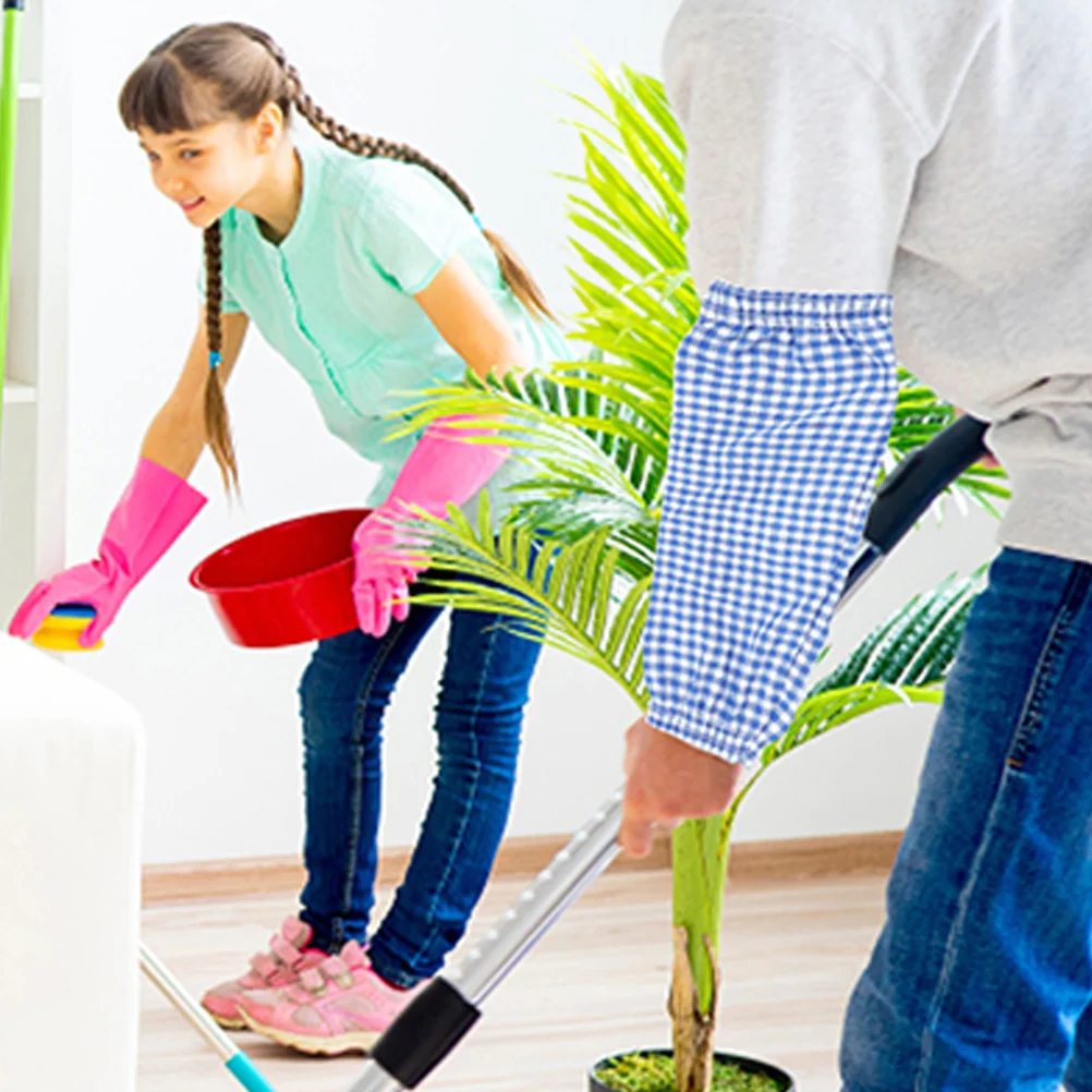 Couvre-bras en coton et lin pour hommes et femmes, manches à carreaux, couvre-bras, livres, jardinage, cuisine, mode