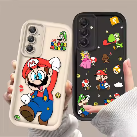Super M-Marios Bros Case For Samsung Galaxy A51 A05 A05S A54 A34 A24 A14 A53 A33 A23 A13 A52 A52S A32 A22 A12 A71 A31 A50 Cover