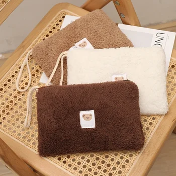 Grote Capaciteit Pluche Reis Cosmetische Lippenstift Opbergtas Vrouwen Make-Up Kits Baby Items Organizer Pasgeboren Luiertas Organizer