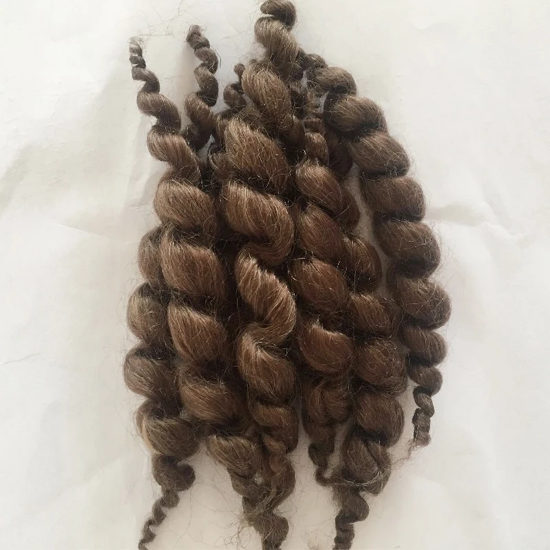 

Pure mohair reborn baby doll hair doll wigs DIY handmade Doll accessories