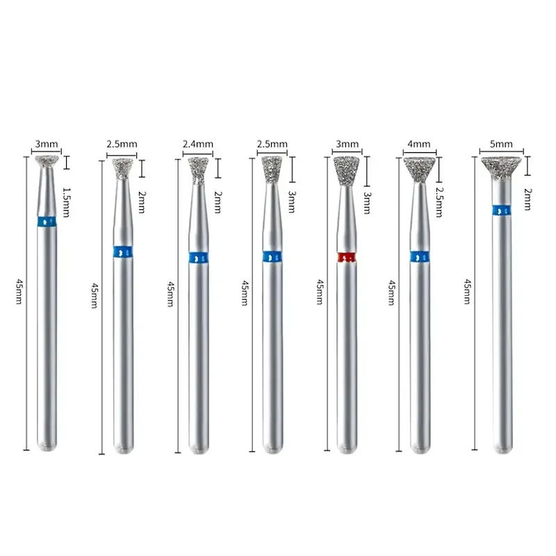 الماس طحن القاطع أصلع مسمار لقمة ثقب مجموعة لأدوات مانيكير ملحق مثقاب لمبرد الأظافر هلام مزيل أدوات الأظافر