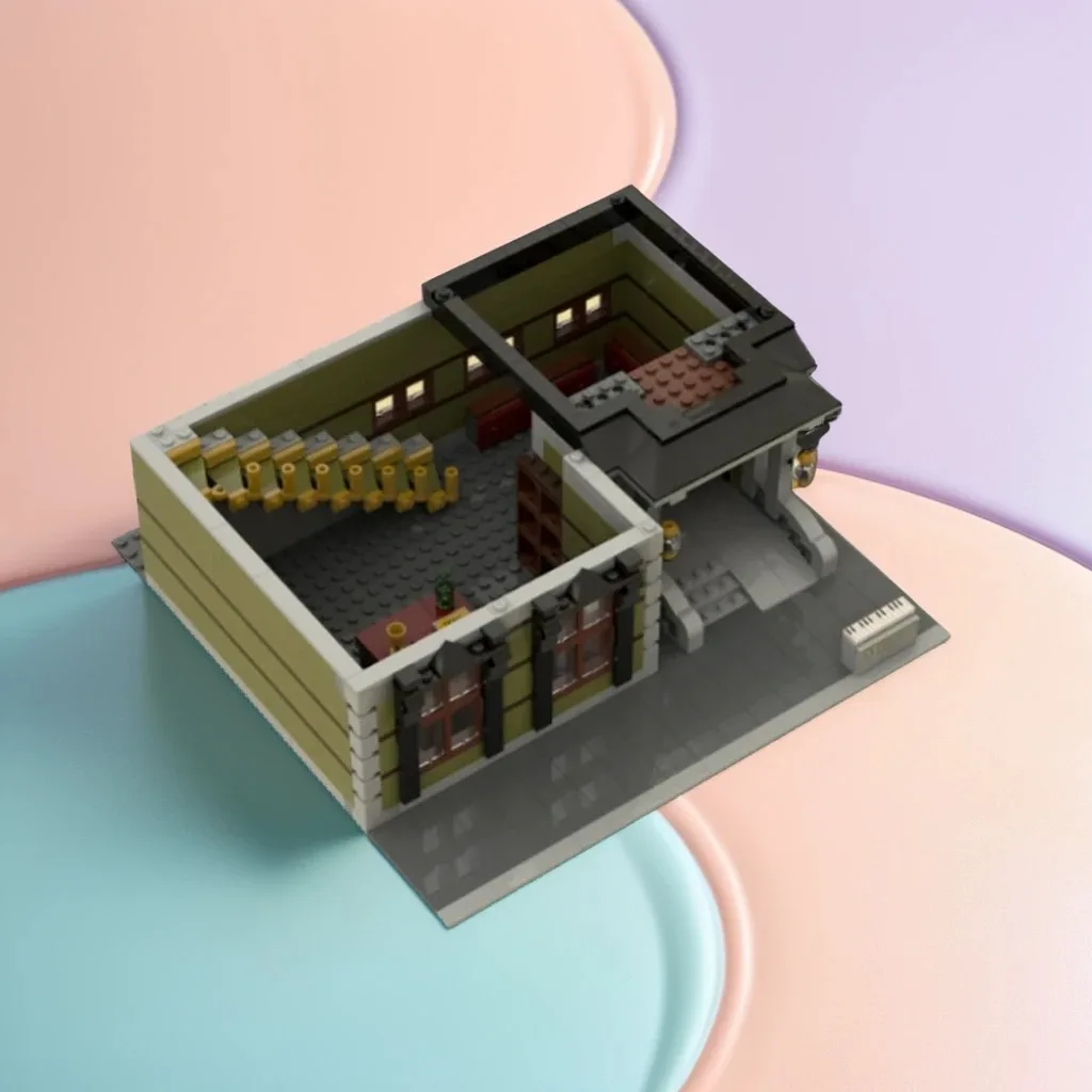 1834PCS MOC Old Mansion Modular Structure DIY Model Building Blocks Birthday Toys Gift