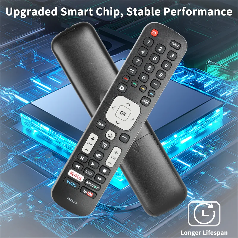 EN2A27S Control Remoto Compatible con Televisores Inteligentes Sharp 50H6B 55H6B 50H7GB N6200U LC-40N5000U LC-43N5000U LC-43N6100U LC
