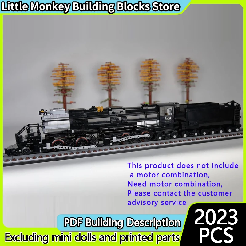 نموذج سيارة المدينة MOC قوالب بناء السكك الحديدية قاطرة البخار وحدات التكنولوجيا الأطفال هدايا العيد تجميع اللعب البدلة #1