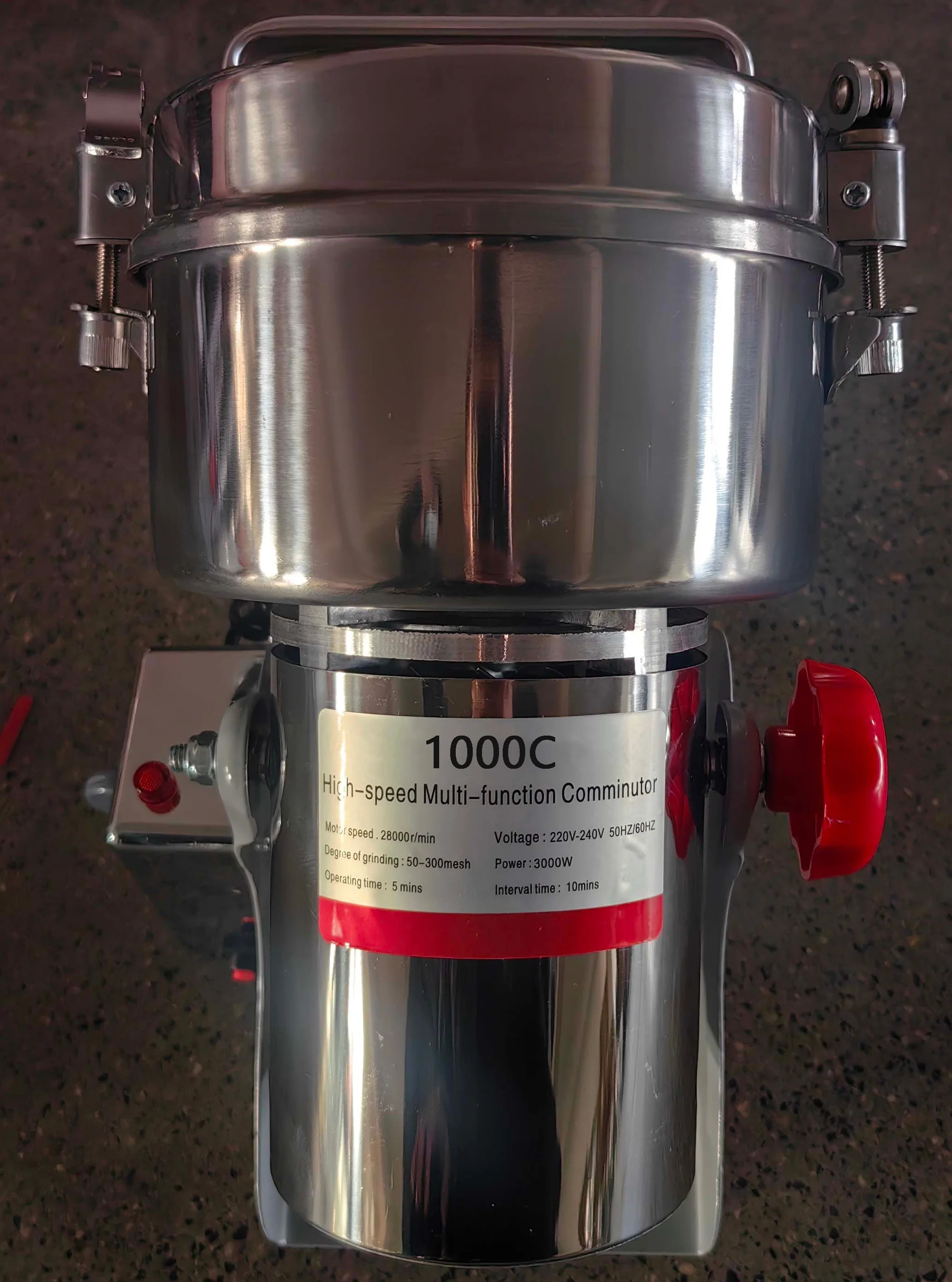 Mesin Penggiling Bumbu Listrik 1000g, Harga Mesin Pembuat Bubuk Makanan Kering