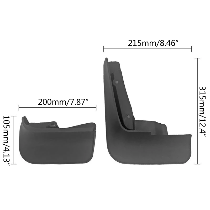 Compatible for -Volkswagen Transporter T5 T6 Caravelle Multivan 2008-2021 Car for Fender Mud Guard Splash-Flaps Mudguard