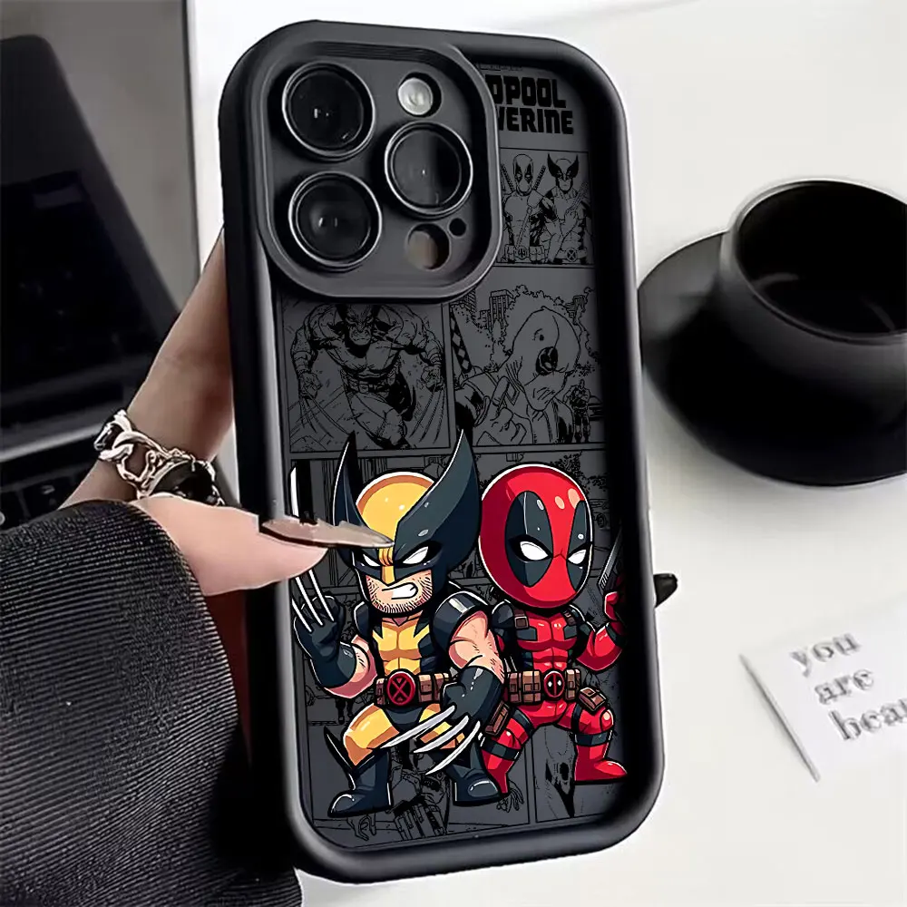 Wolverines and Deadpools Phone Case for Xiaomi Redmi 9A 9C 10 10C 12 12C K30 K40 K50 Note 10 11 12 13 Pro 5G Cover