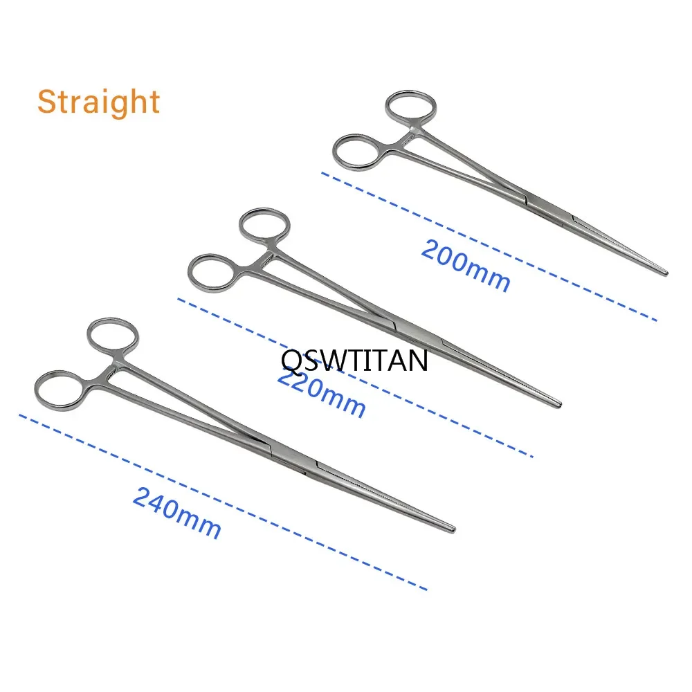 잠금 클램프 지혈용 겸자 1개 스테인리스 스틸 곡선형 및 직선형 겸자 동맥 겸자 클램프 눈꺼풀 도구