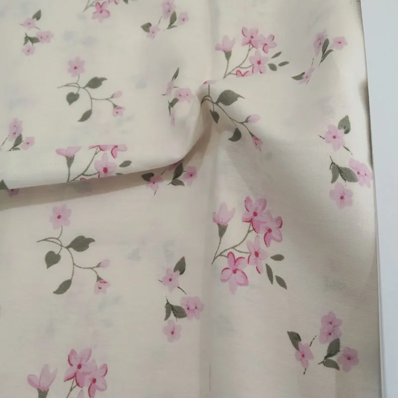 Graceful Big Blooming Peony Flower Green Leaf Printed 100% Cotton Fabric floral fabric patchwork DIY sewing