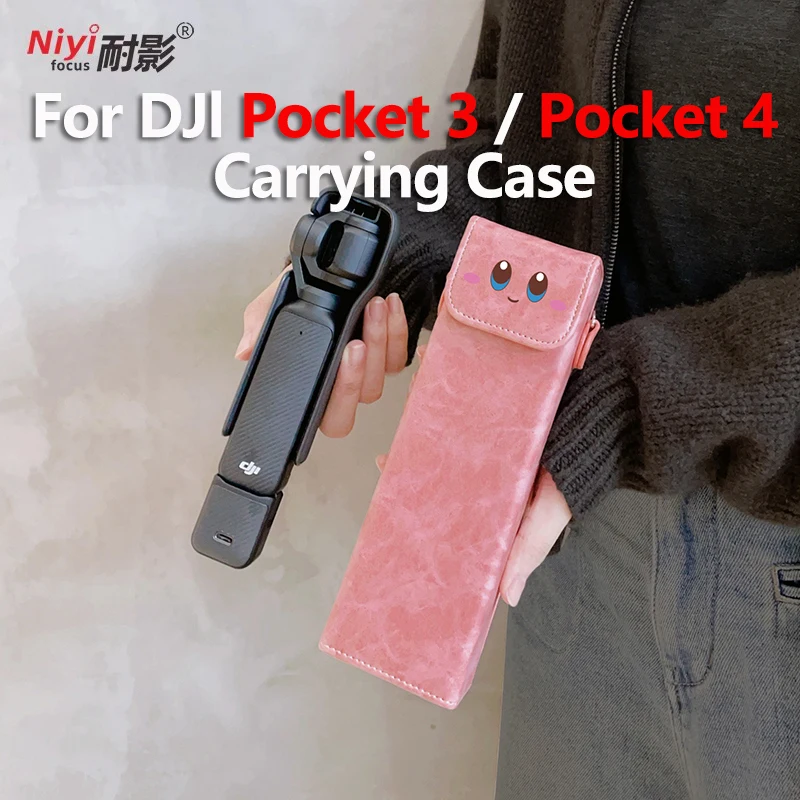 For DJI Osmo Pocket 3 Pocket 4 Carrying Case with Strap Wate