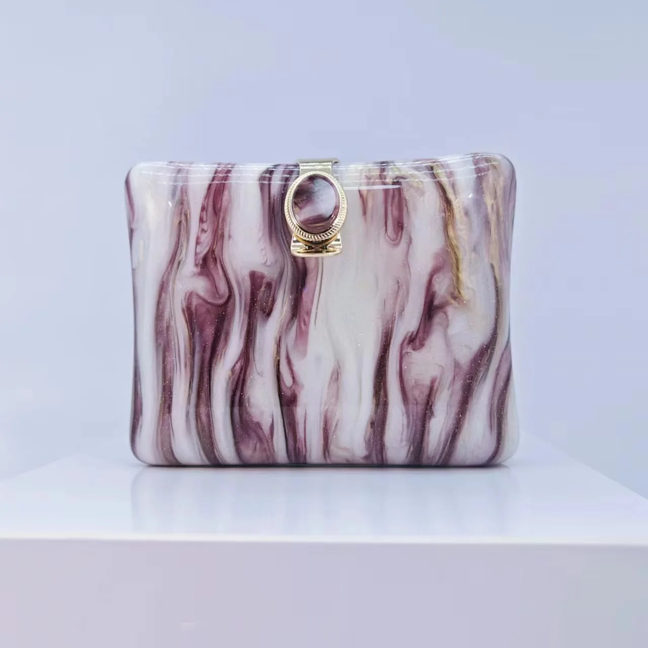 

Женская прессованная акриловая сумка для ужина на одно плечо с косым крестом, свадебный банкетный клатч с цепочкой, легкий роскошный стильный вечерний клатч