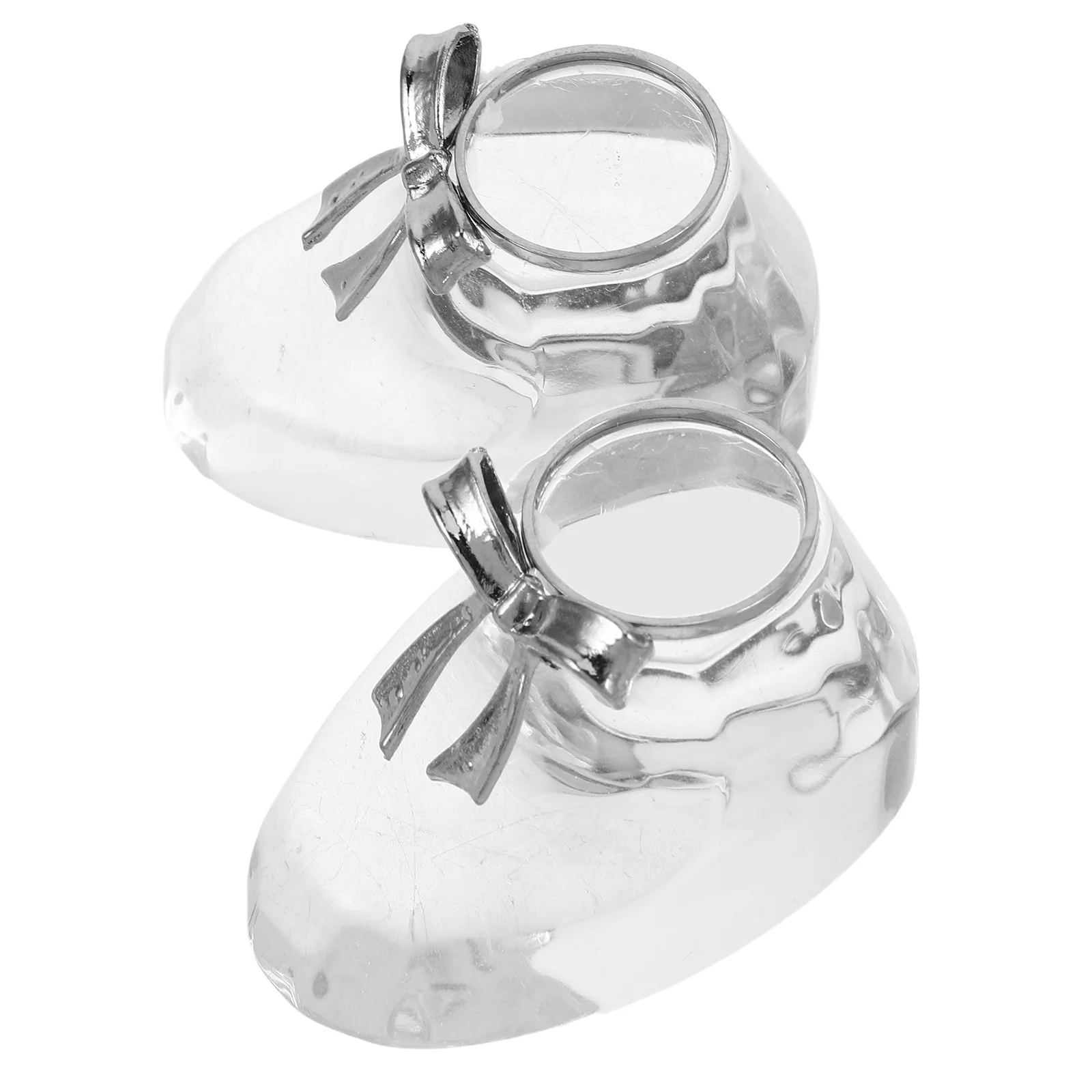 

2Pcs Crystal Baby Shoes Ornament Elegant Keepsake Newborn First Christmas Decoration Tabletop Shower Favor for Girls