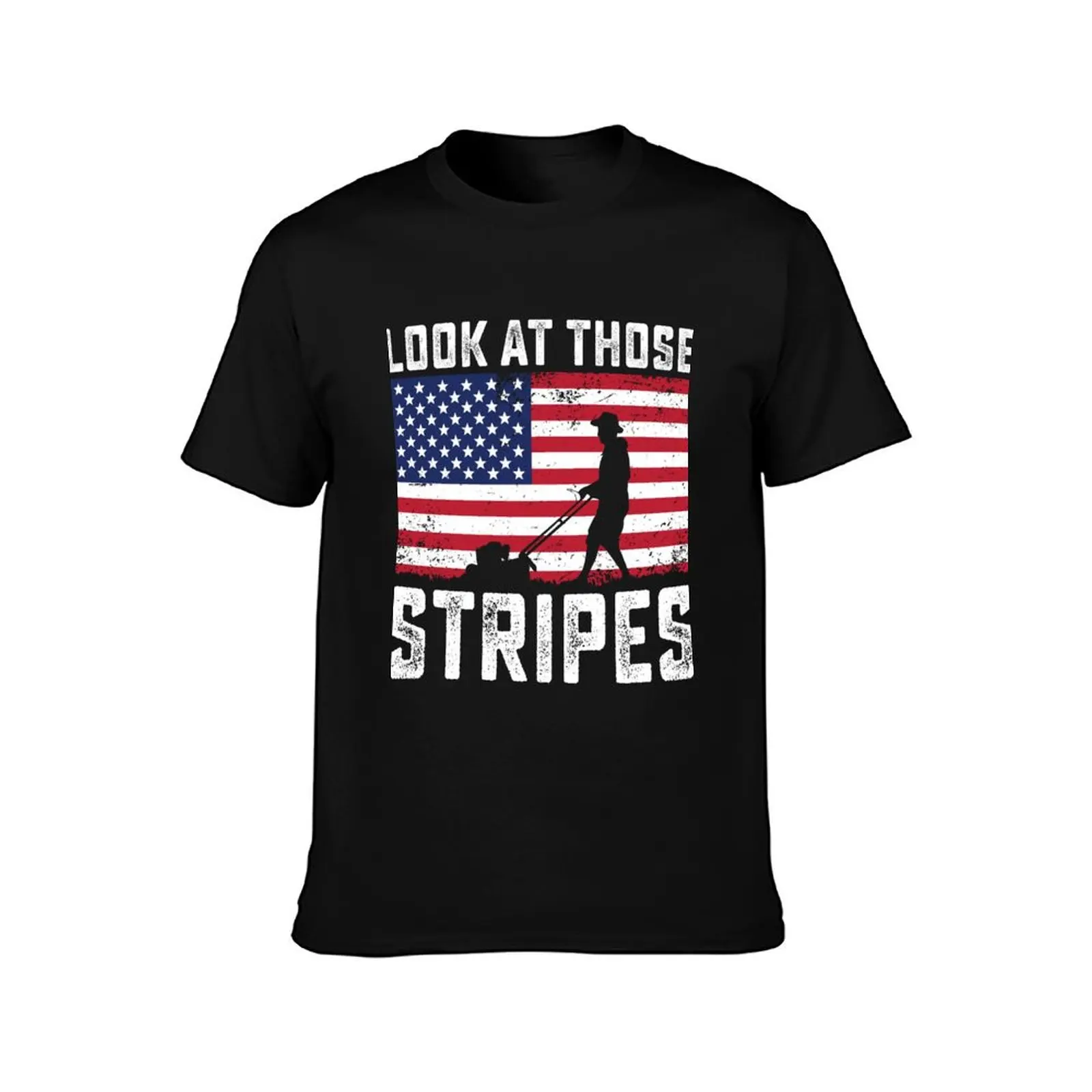 Grass Lawn Mower Dad Yard Work Gardening look at those stripes T-Shirt Outdoor Sports Lightweight Tee T-Shirt