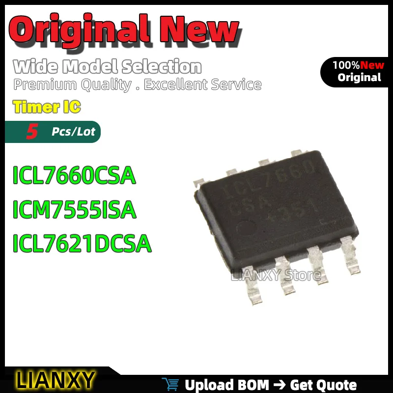

SOIC-8 ICL7660CSA ICM7555ISA ICL7621DCSA таймер IC новый оригинальный