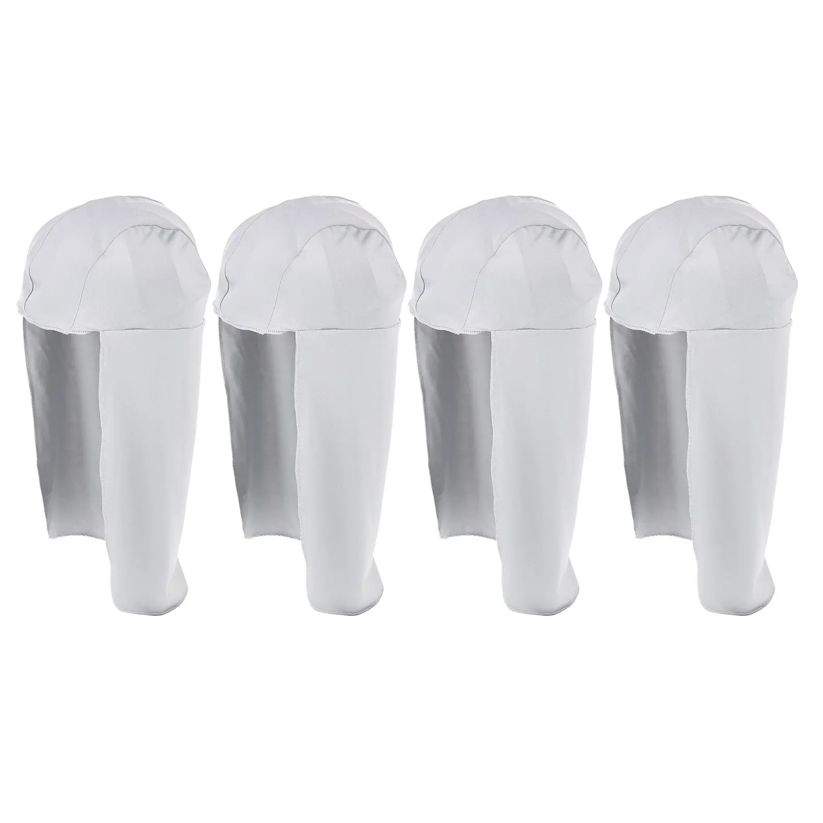 

4Pcs Outdoor Cycling Caps Breathable Cooling Skull Cap Long Tail Turban Hat Sunshade Windproof Neck Sun Protection for Summer