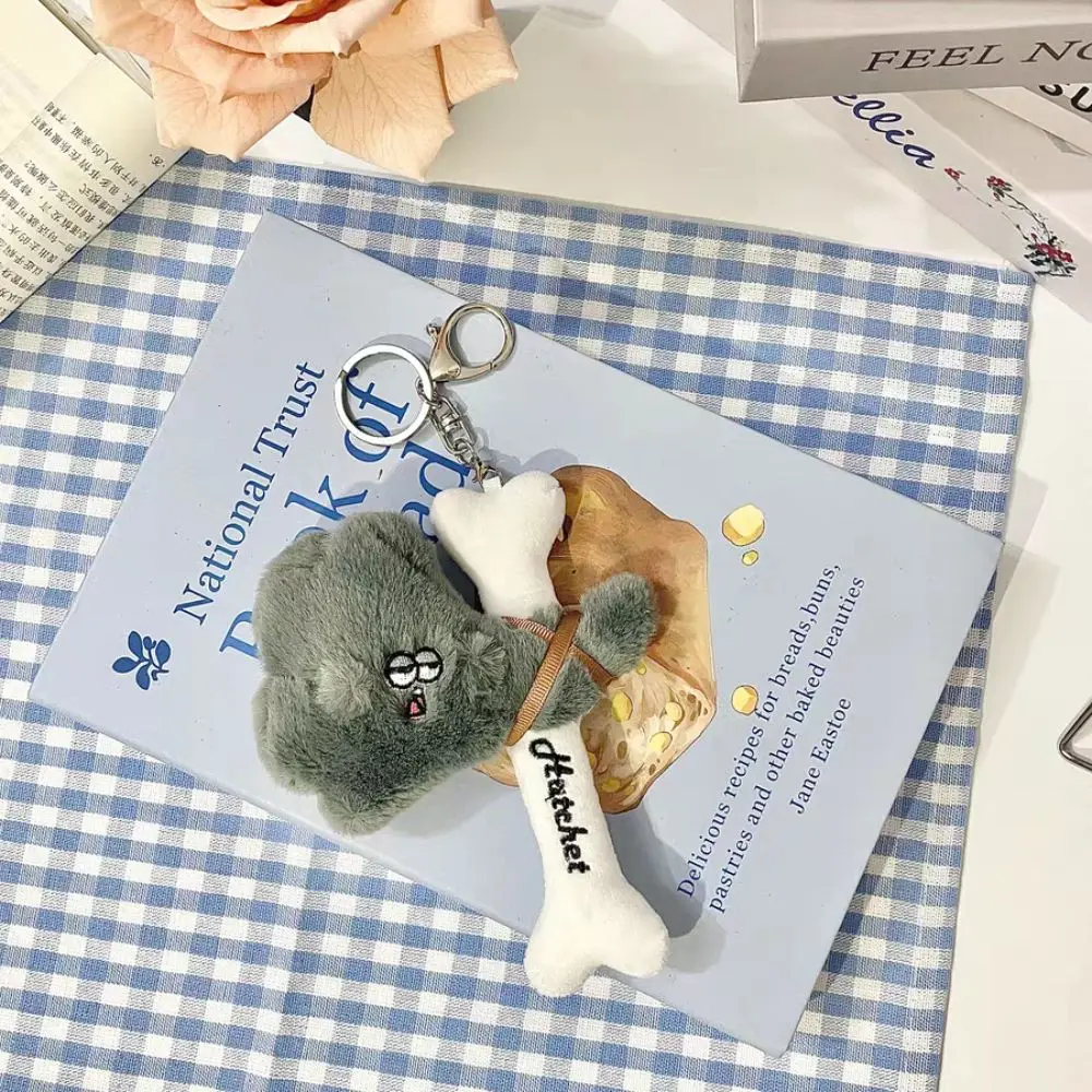 PP Cotton Hammer Plush Keychain Fluffy Collection Cartoon Hammer Plush Pendant Comfortable Soft Stuffed Toy Key Chain Home Decor