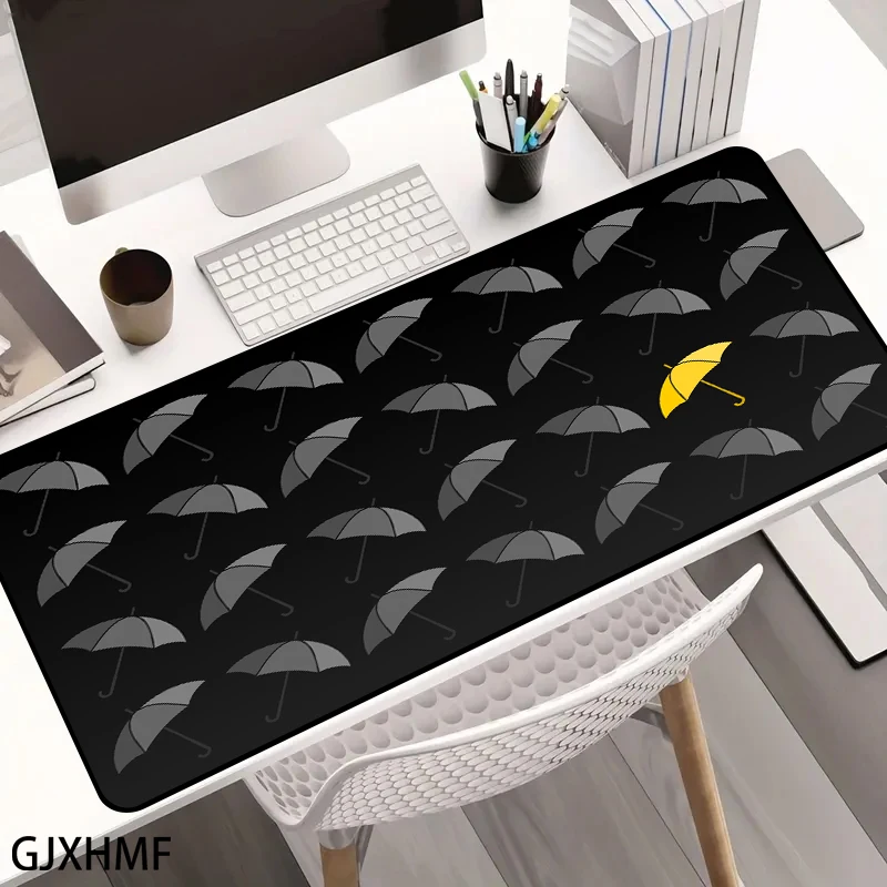 Payung Hitam Baru Mausepad XL Hitam Meja Tikar Gaming Tikar Pad Di Atas Meja Kantor Gamer Aksesoris Keyboard Tikar XXL Mouse Pad