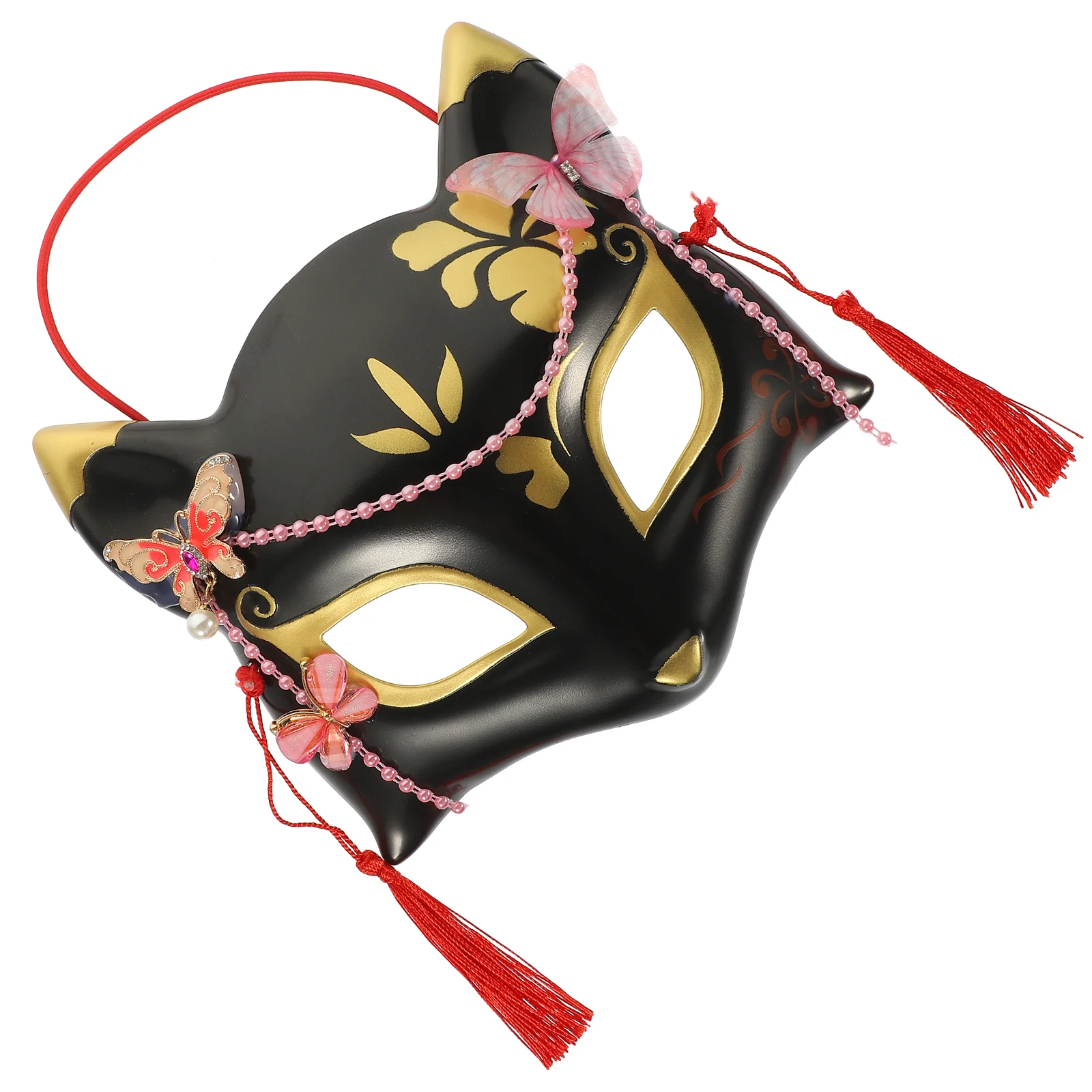   Maska lisa Półtwarzowy kostium na bal maskowy Maski imprezowe dla dorosłych dla dorosłych Plastikowe dekoracje na Halloween dla mężczyzn