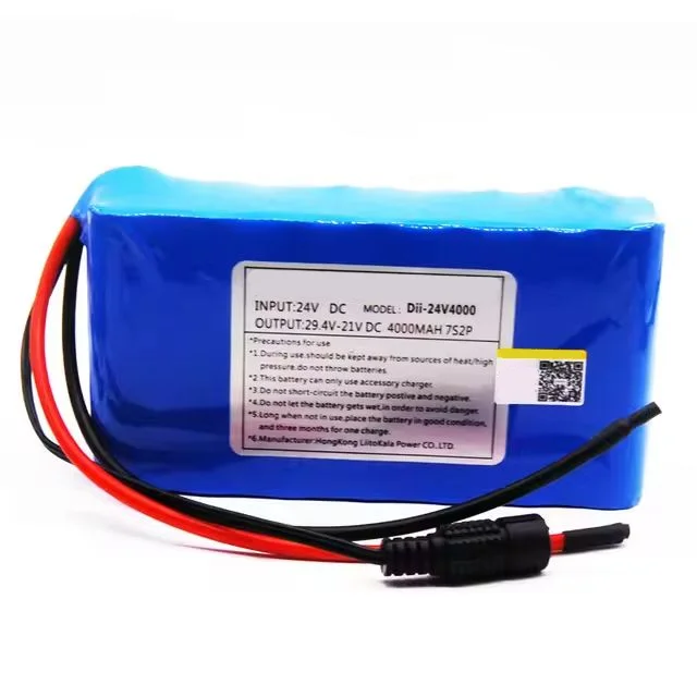 7S2P 24V 4Ah 18650 Battery pack 29.4V 4000mAh Rechargeable Battery Mini Portable Charger For LED/Lamp/Camera