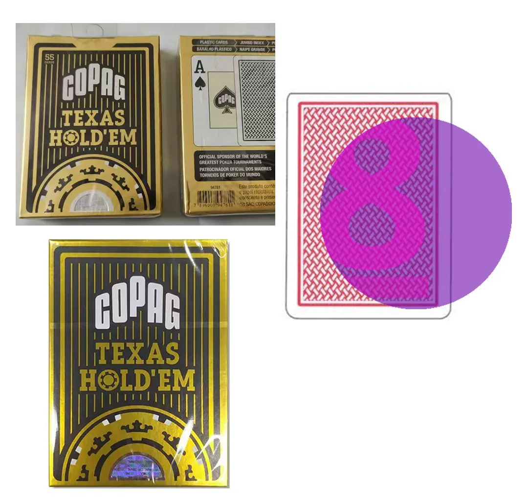 Marked Playing Card for Infrared Contact Lens Copag Texas Holdem Anti Poker Cheat Game Deck (Only Poker)