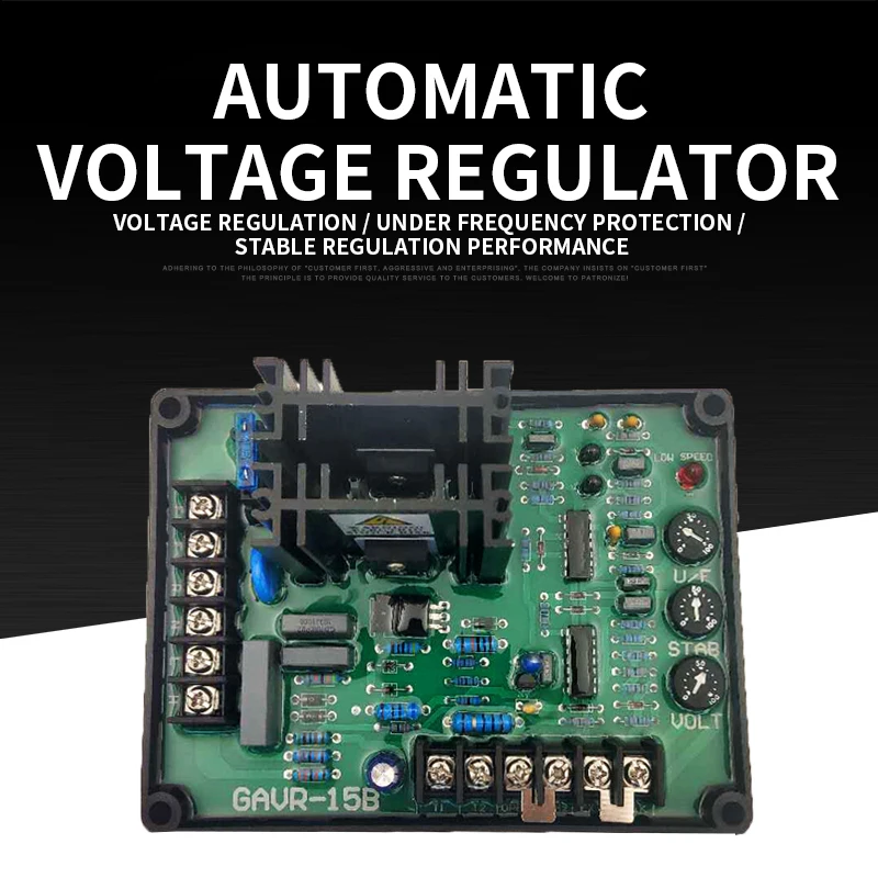 

GAVR-20A Brushless Generator Automatic Voltage Regulator 12A AVR Voltage Regulator for 220/380/40OVAC Brushless Generators