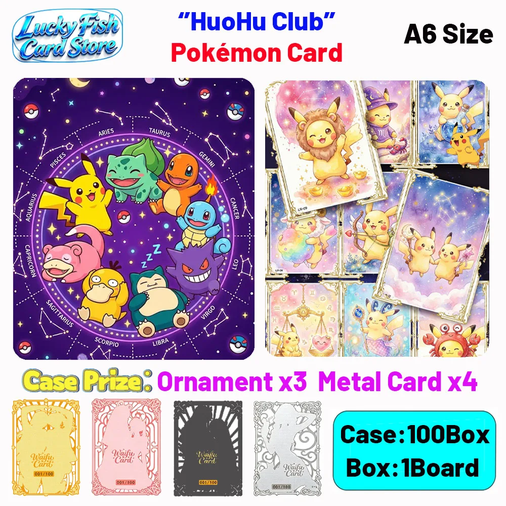 

Wholesale 2026 New HuoHu Creative Studio Pokémon Cards A6 Size Boards Children's Toys Birthday Gifts