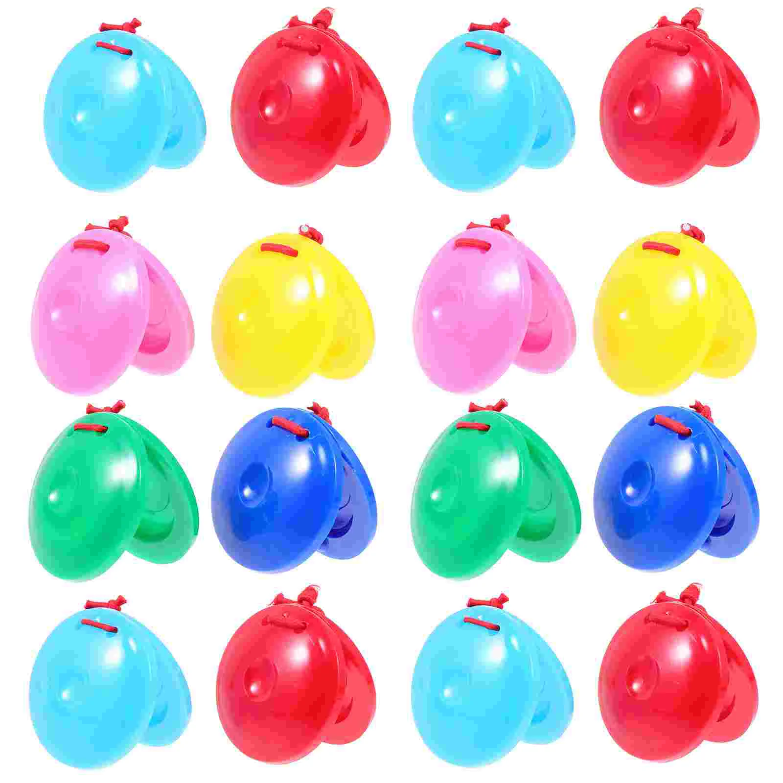 24 Pcs Plastic Castanets Creative Music Toy Musical Instruments Kid Percussion Toys