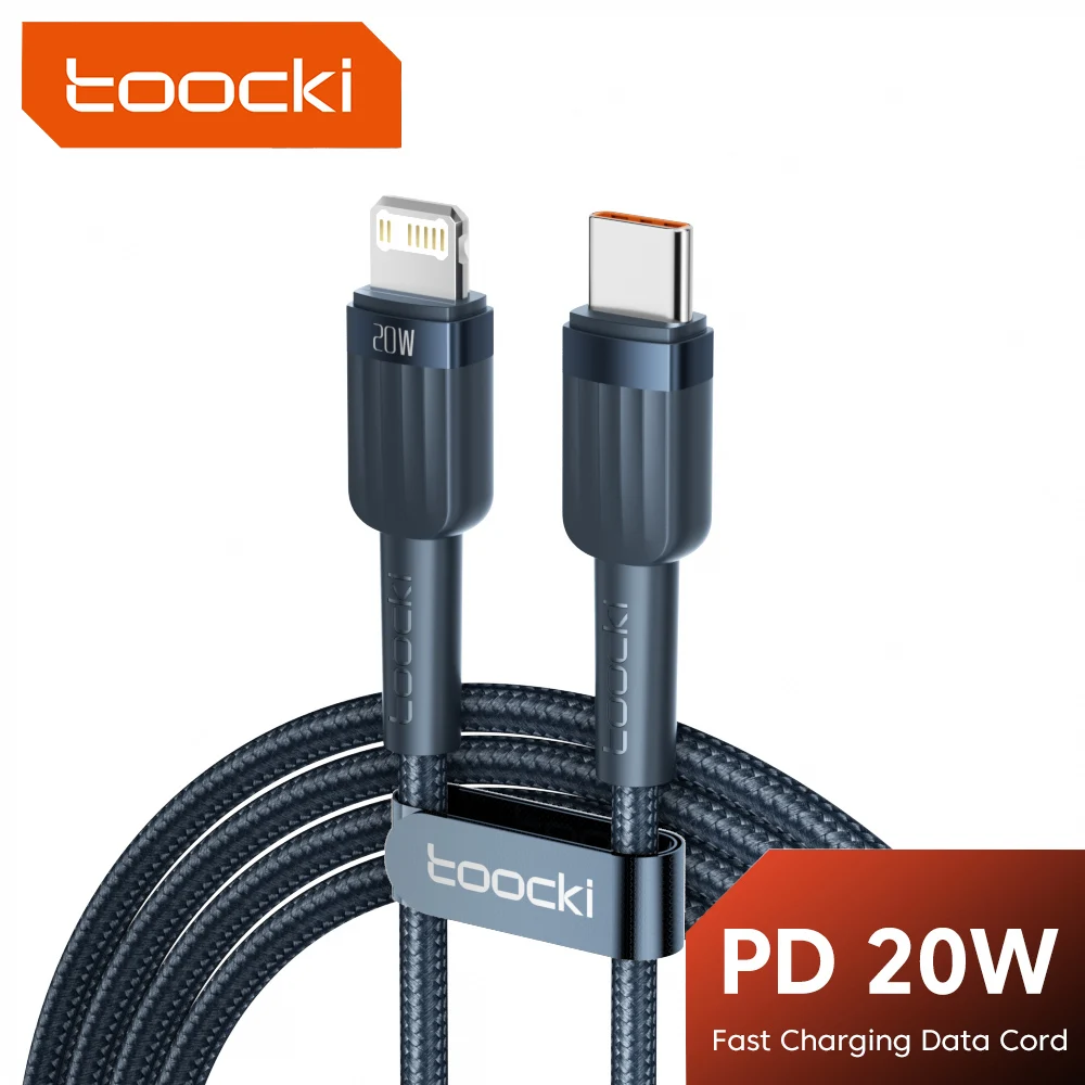 Toocki 2.1a USB C zu IP-Kabel für iPhone 14 13 12 Pro Max Schnell ladung Schnell ladung Beleuchtung iPhone Kabel für iPad Air Airpods