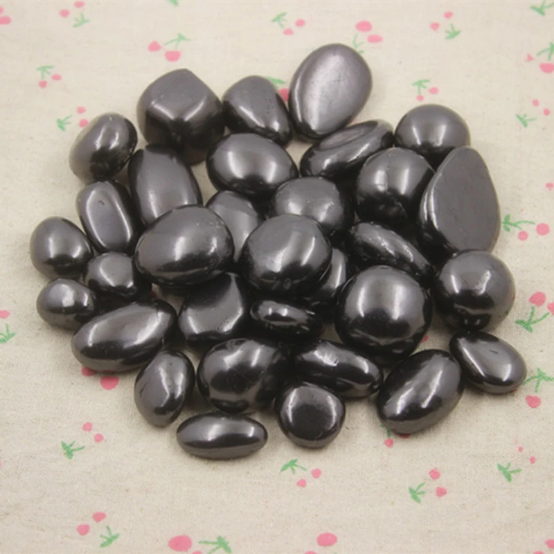 Shungite Tumble Stone Origin Russia Home/Office Decoration Radiation Protection Positive Energy Good Luck