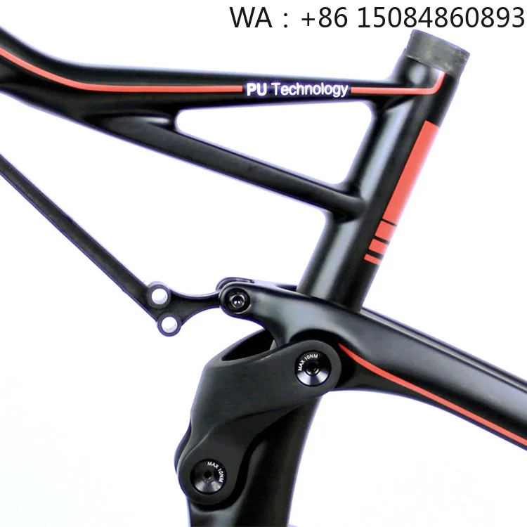 LCFS902 29er Full Suspension MTB Frame, carbon fiber material, all mountain compatible, bicycle parts tire accessories, sturdy c