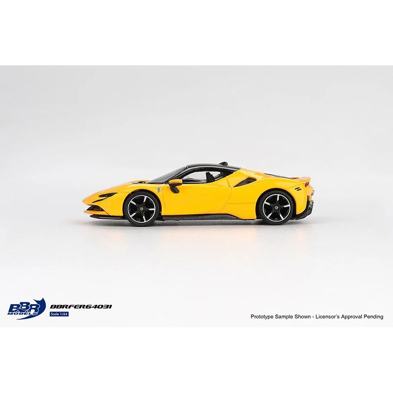Vorverkauf BBR 1:64 SF90 Giallo Modena Diecast Car Model Collection Toys