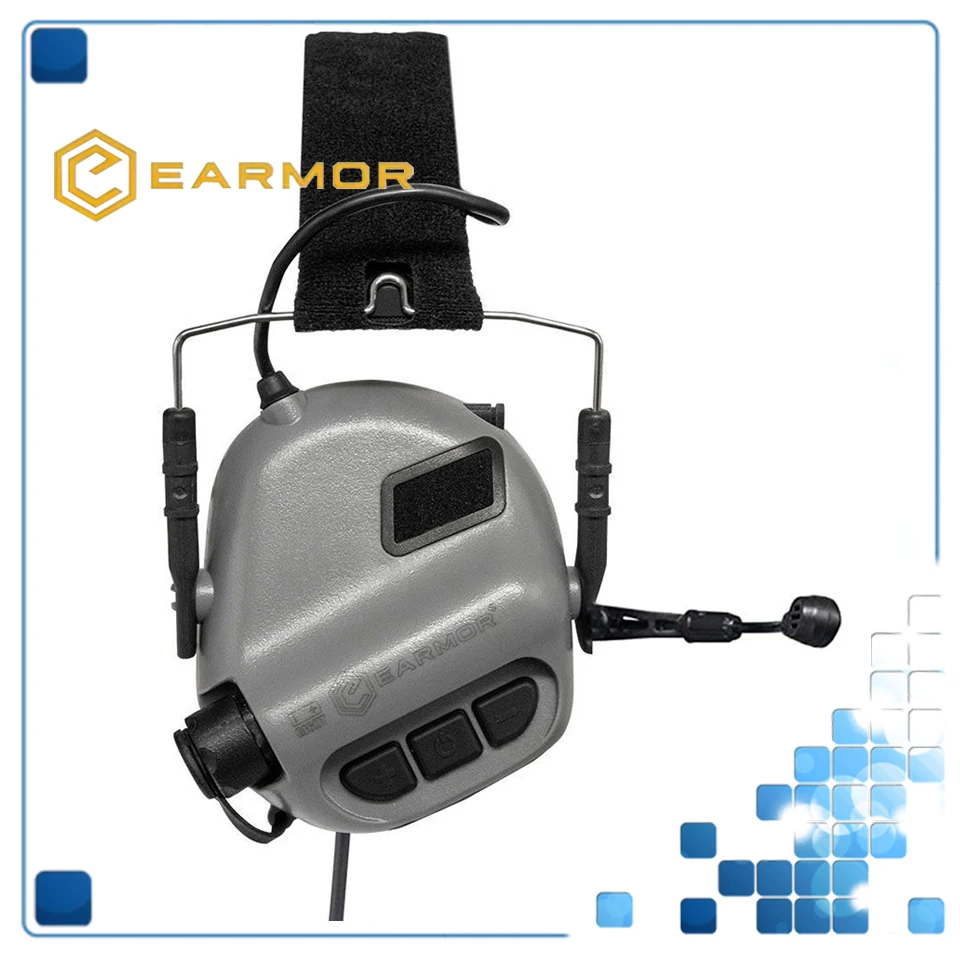 

EARMOR M32 MOD4 Cadet Grey Tactical Headsets Shooting Aviation Communication Softair Earphones