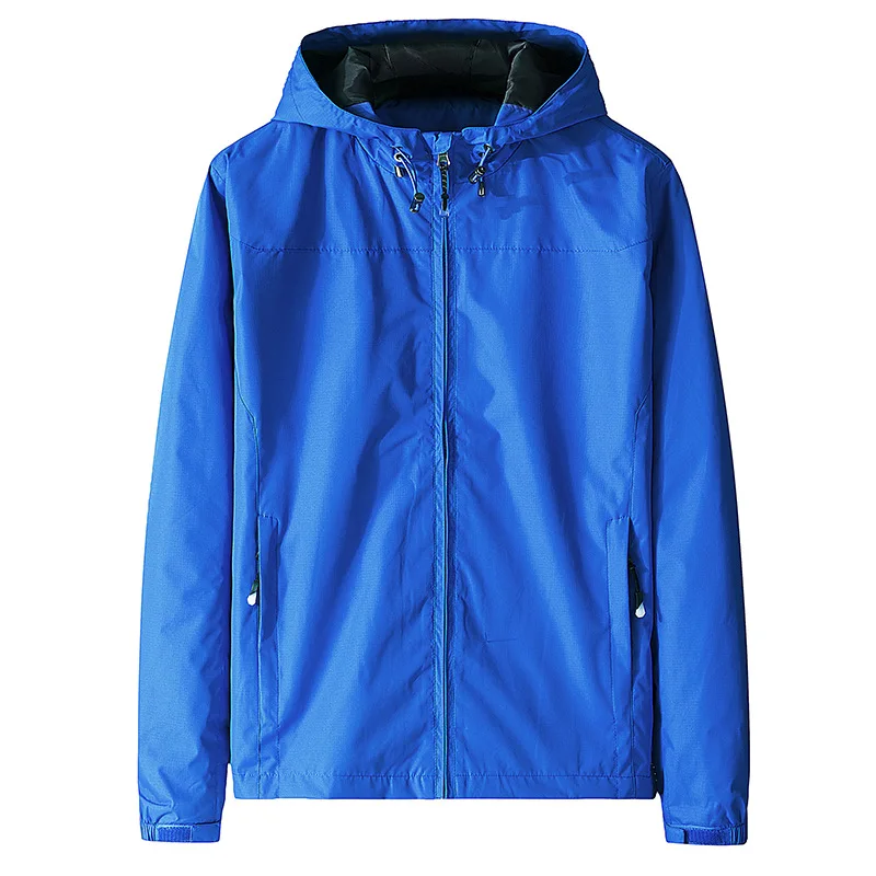 2021 Winter Autumn Fashion Thin Mens Jacket Hooded Windproof Warm Sport Coat for Men Waterproof Outwear Sportswear Plus Size 5XL