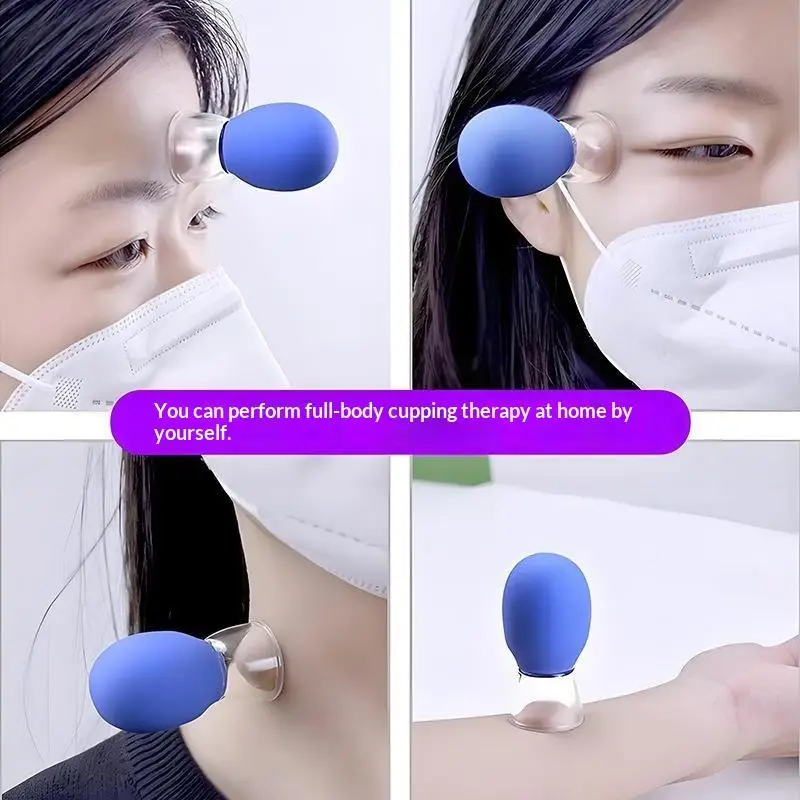 6 Pcs Multifunctional Facial Cupper Mini Compact Easy To Use For Relaxation Decompression