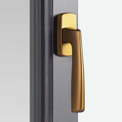 1PCS Broken Bridge Aluminum Flat Opening Window Handle Inner Opening Inverted Hanging Window Screen Square Shaft Handle