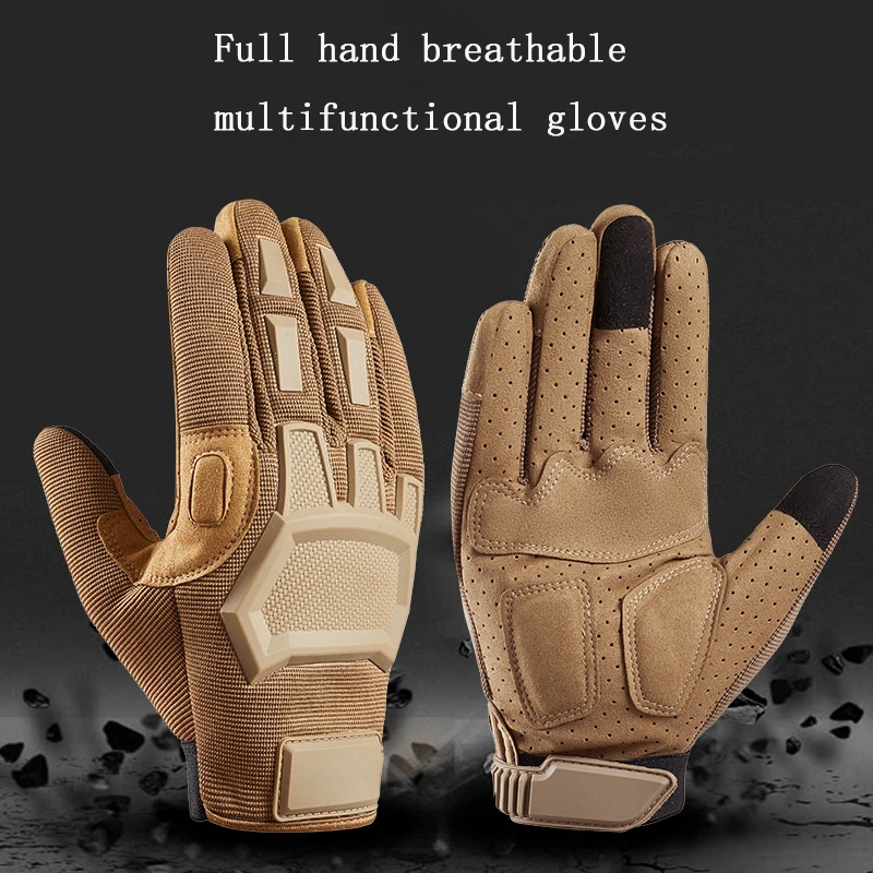 Sports Riding Gloves Outdoor Mountaineering Anti-slip Motorcycle All Refers To Protective Wear Resistant Touch Screen Gloves