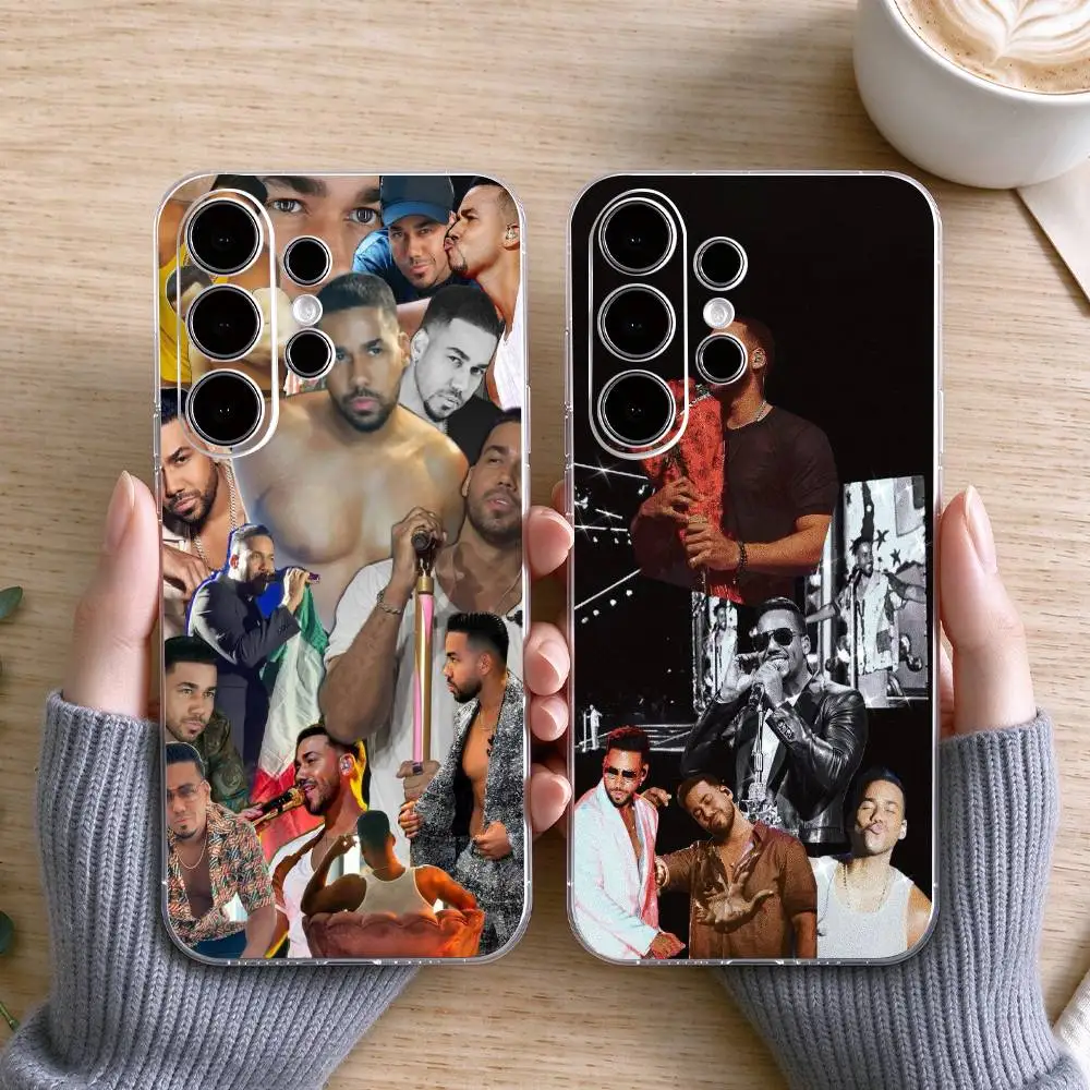 S-Singer Romeo Santos  Phone Case Transparent Silicone Soft For Samsung S25,S24,S21,S22,S23,S30,Ultra,S20,Plus,Fe Gift