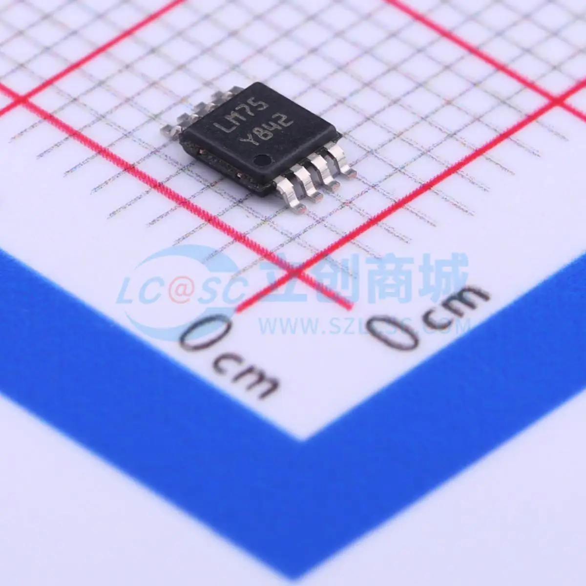 Rsh (50Pcs) Brand New Original Genuine Patch Stlm75Ds2F Msop-8 Chip High-Precision Digital Temperature Sensor Thermal Monitor